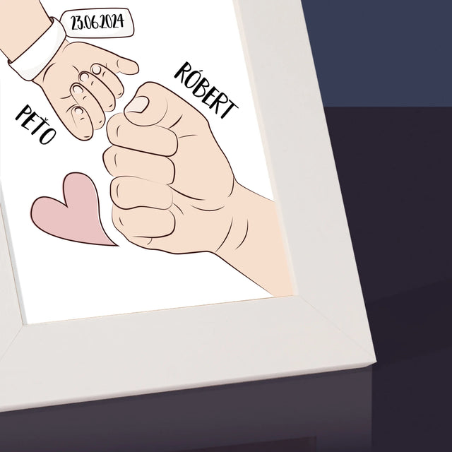 Meno A Podpis: Prvý Spoločný Deň Otcov - Rámček Na Fotografiu (Vertikálne)