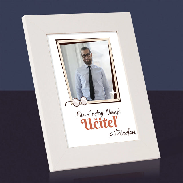 Fotografia A Podpis: Učiteľ S Triedou - Rámček Na Fotografiu (Vertikálne)