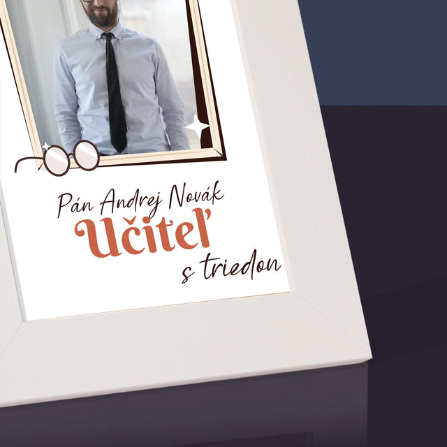 Fotografia A Podpis: Učiteľ S Triedou - Rámček Na Fotografiu (Vertikálne)