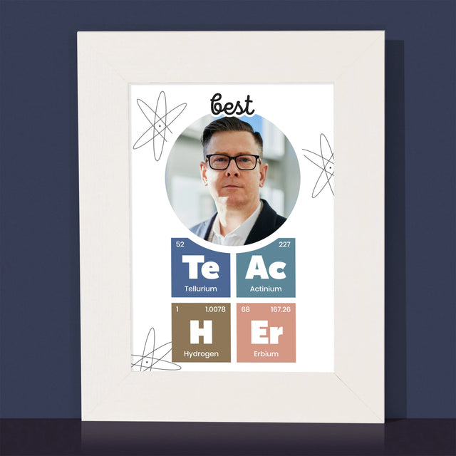 Fotografia A Podpis: Jedinečný Učiteľ - Rámček Na Fotografiu (Vertikálne)