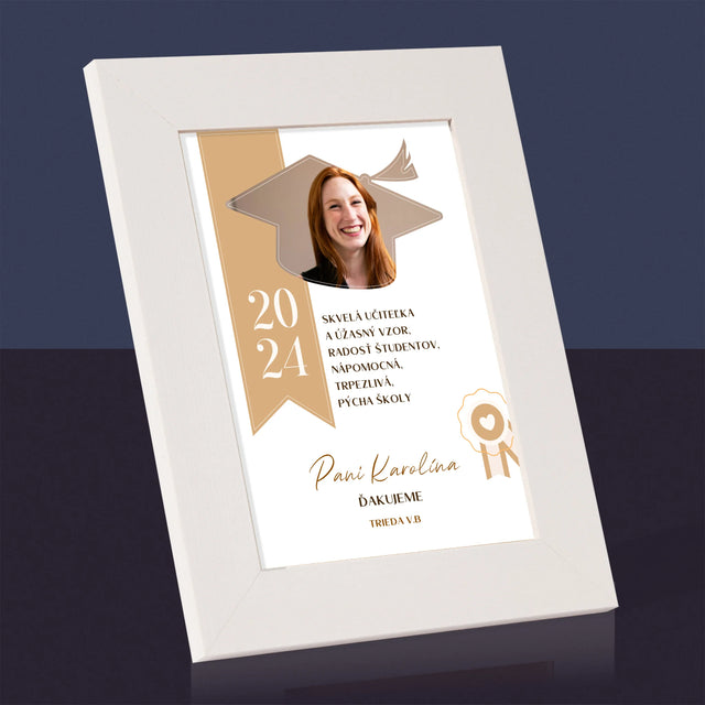 Fotografia A Podpis: Diplom Pre Učiteľa - Rámček Na Fotografiu (Vertikálne)