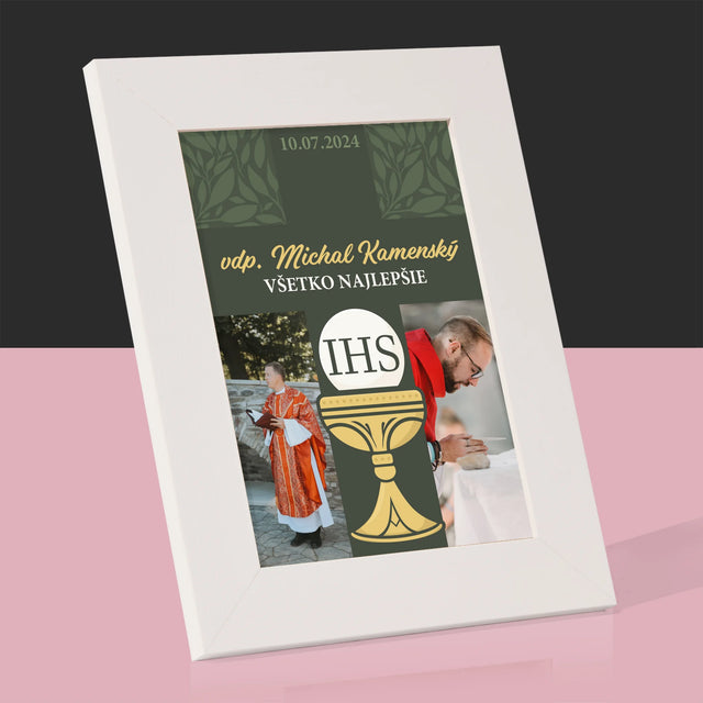 Fotokoláž: Všetko Najlepšie Kríž - Rámček Na Fotografiu (Vertikálne)
