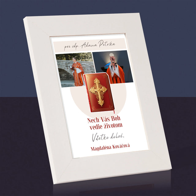 Fotokoláž: Božie Slovo - Rámček Na Fotografiu (Vertikálne)