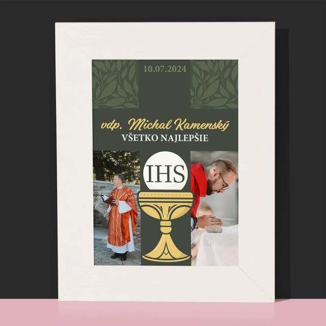 Fotokoláž: Všetko Najlepšie Kríž - Rámček Na Fotografiu (Vertikálne)