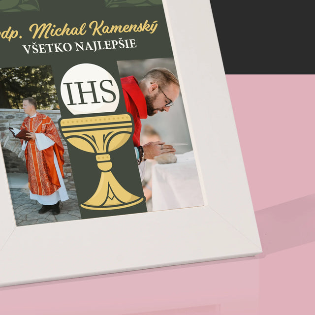 Fotokoláž: Všetko Najlepšie Kríž - Rámček Na Fotografiu (Vertikálne)