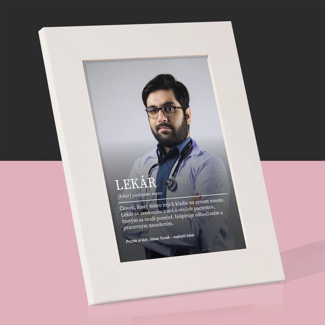 Fotografia A Podpis: Lekár Definícia - Rámček Na Fotografiu (Vertikálne)