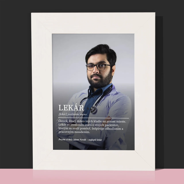 Fotografia A Podpis: Lekár Definícia - Rámček Na Fotografiu (Vertikálne)