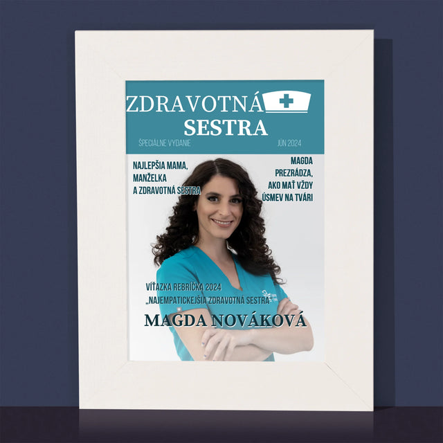 Obálka Časopisu: Zdravotná Sestra - Rámček Na Fotografiu (Vertikálne)