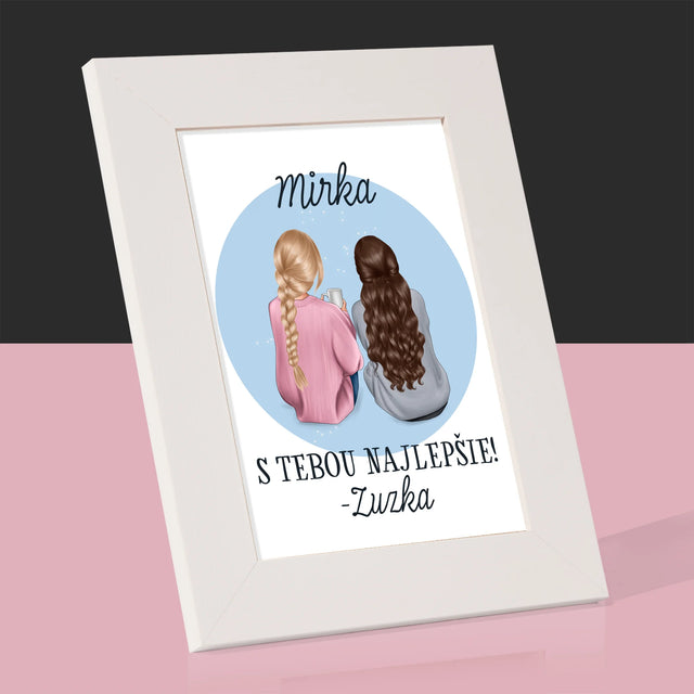 Tvorenie Postavy: Priateľky - Rámček Na Fotografiu (Vertikálne)