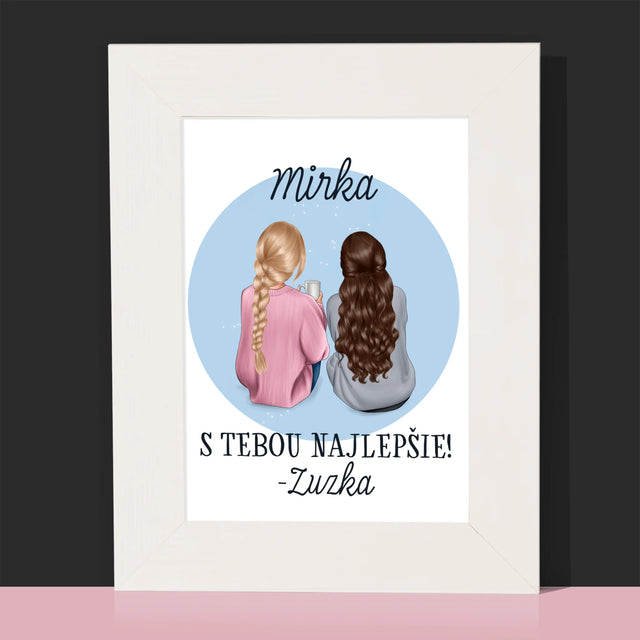 Tvorenie Postavy: Priateľky - Rámček Na Fotografiu (Vertikálne)