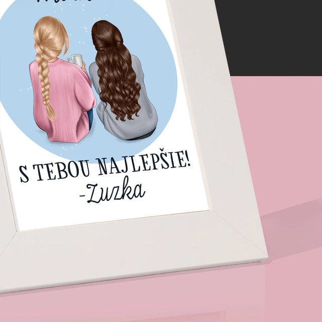 Tvorenie Postavy: Priateľky - Rámček Na Fotografiu (Vertikálne)