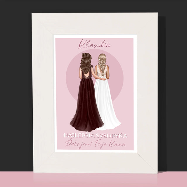 Tvorenie Postavy: Najlepšia Svedkyňa - Rámček Na Fotografiu (Vertikálne)