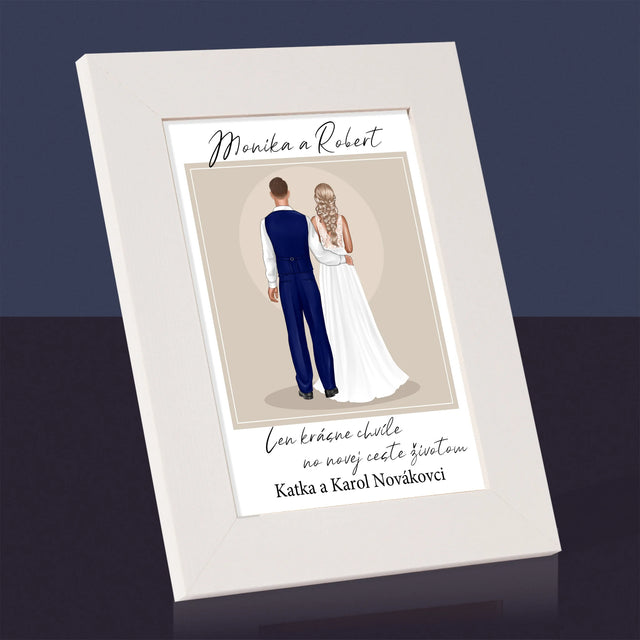 Tvorenie Postavy: Mladomanželia - Rámček Na Fotografiu (Vertikálne)
