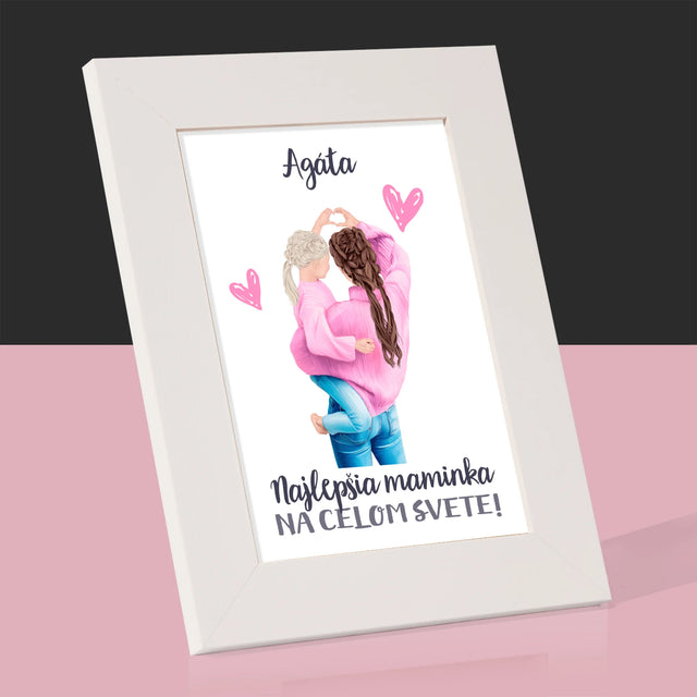 Tvorenie Postavy: Najlepšia Maminka Na Svete - Rámček Na Fotografiu (Vertikálne)