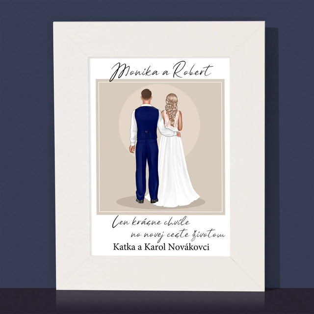 Tvorenie Postavy: Mladomanželia - Rámček Na Fotografiu (Vertikálne)