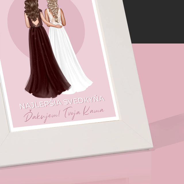 Tvorenie Postavy: Najlepšia Svedkyňa - Rámček Na Fotografiu (Vertikálne)