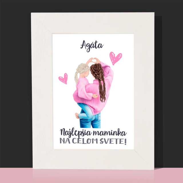 Tvorenie Postavy: Najlepšia Maminka Na Svete - Rámček Na Fotografiu (Vertikálne)