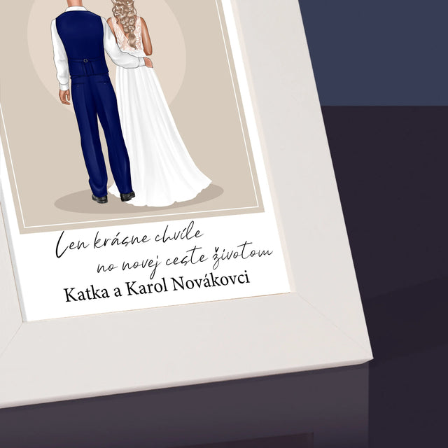 Tvorenie Postavy: Mladomanželia - Rámček Na Fotografiu (Vertikálne)