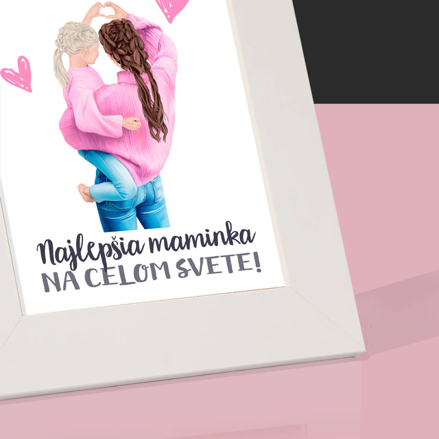 Tvorenie Postavy: Najlepšia Maminka Na Svete - Rámček Na Fotografiu (Vertikálne)