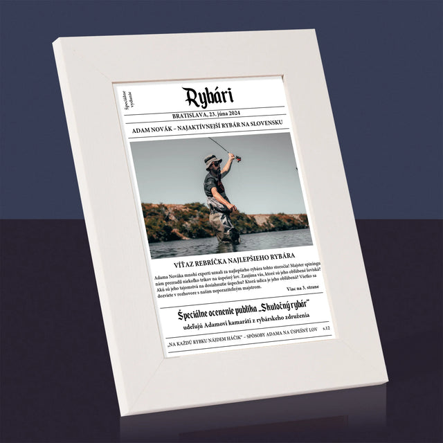 Fotografia A Podpis: Rybári - Rámček Na Fotografiu (Vertikálne)