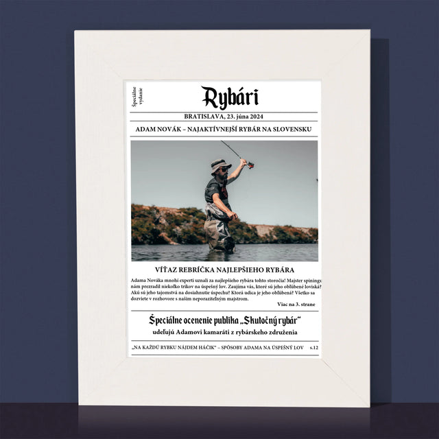 Fotografia A Podpis: Rybári - Rámček Na Fotografiu (Vertikálne)