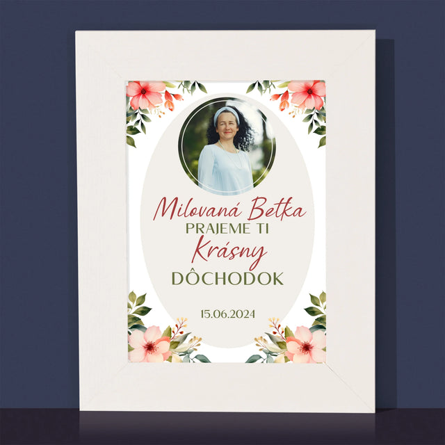 Fotografia A Podpis: Najlepší Dôchodok - Rámček Na Fotografiu (Vertikálne)