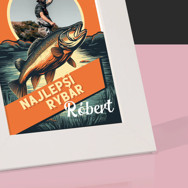 Fotografia A Podpis: Najlepší Rybár - Rámček Na Fotografiu (Vertikálne)