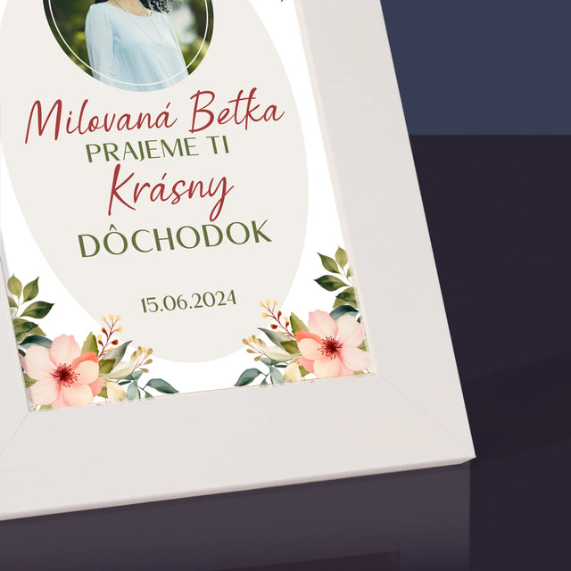 Fotografia A Podpis: Najlepší Dôchodok - Rámček Na Fotografiu (Vertikálne)