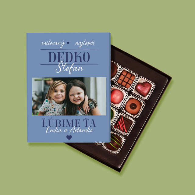 Fotokoláž: Milovaný Dedko - Pralinky