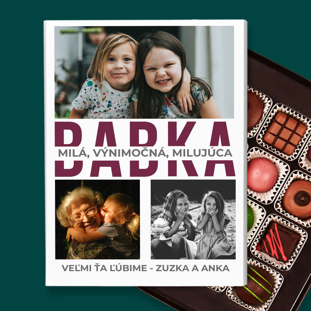 Fotokoláž: Babka Charakterové Vlastnosti - Pralinky