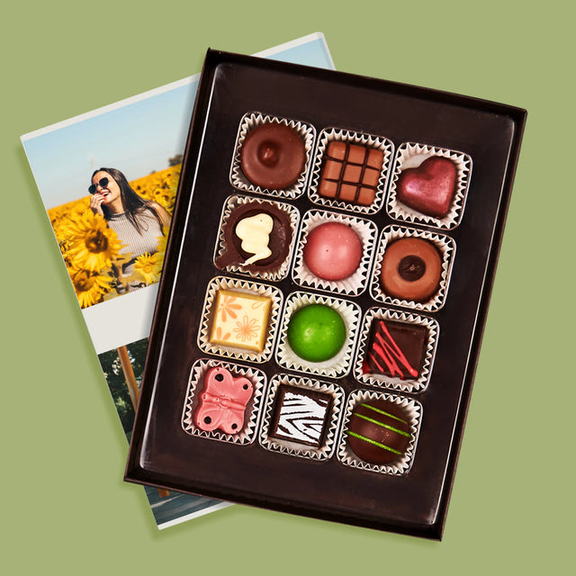 Fotokoláž: 2 Fotografie A Podpis - Pralinky