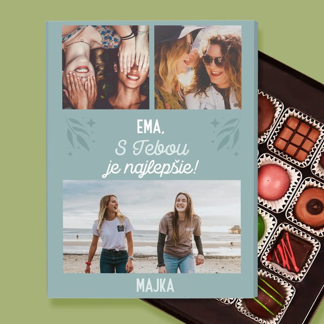 Fotokoláž: Najlepšie Kamarátky - Pralinky