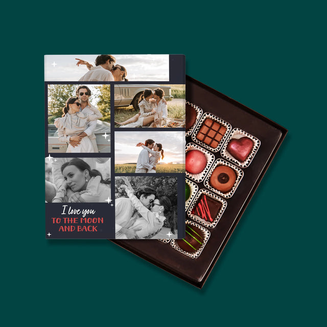 Fotokoláž: To The Moon And Back - Pralinky
