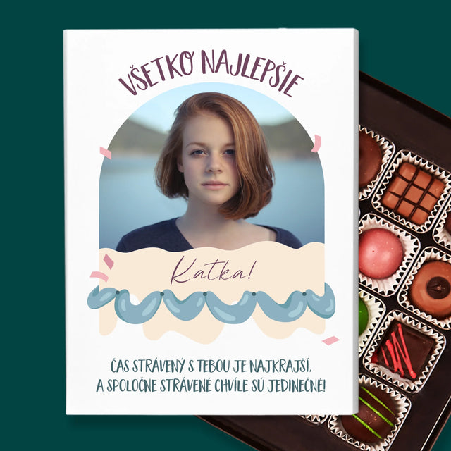 Fotografia A Podpis: Narodeniny - Pralinky