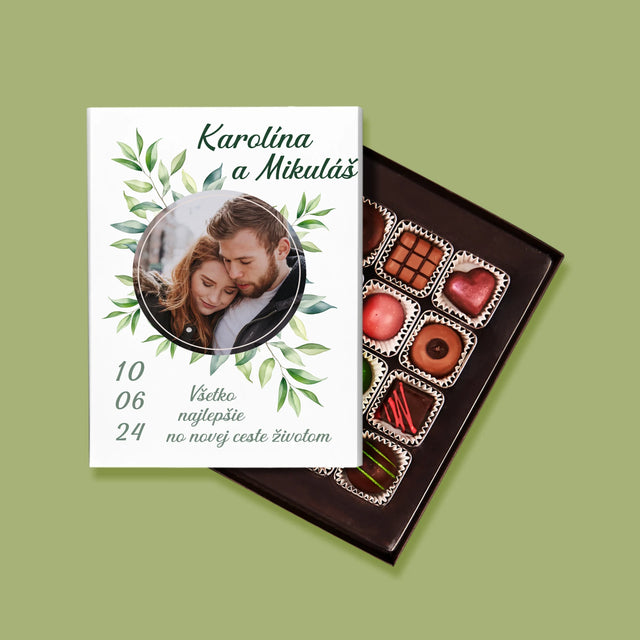 Fotografia A Podpis: Svadobné Lístky - Pralinky