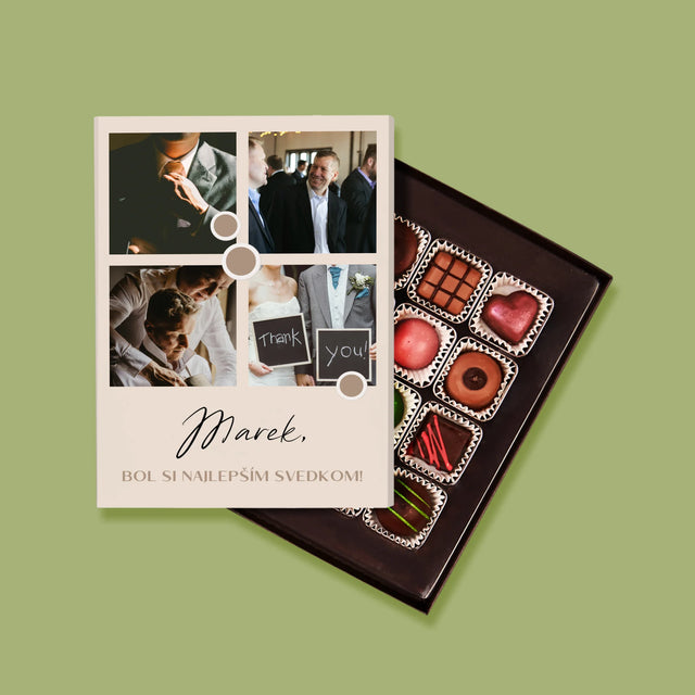 Fotokoláž: Ďakujem Koláž Z Fotiek Pre Svedka - Pralinky