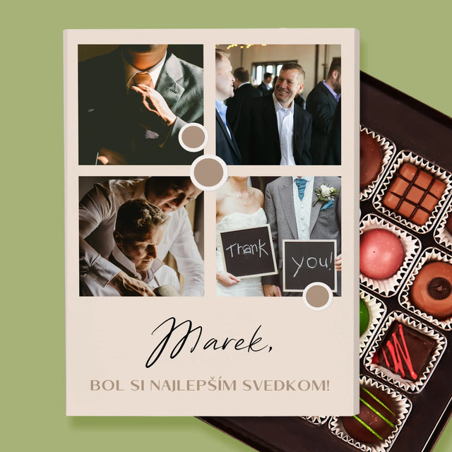 Fotokoláž: Ďakujem Koláž Z Fotiek Pre Svedka - Pralinky