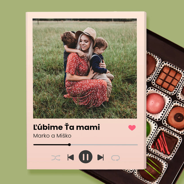 Fotografia A Podpis: Ľúbime Ťa Mami - Pralinky