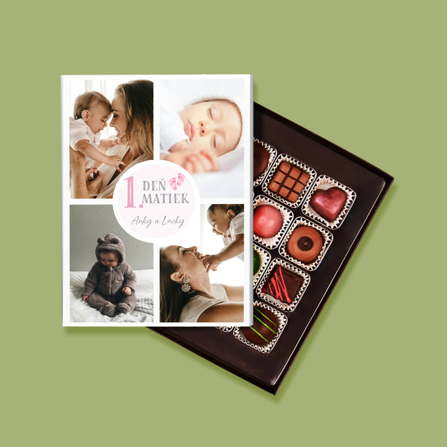 Fotokoláž: Prvý Deň Matiek - Pralinky