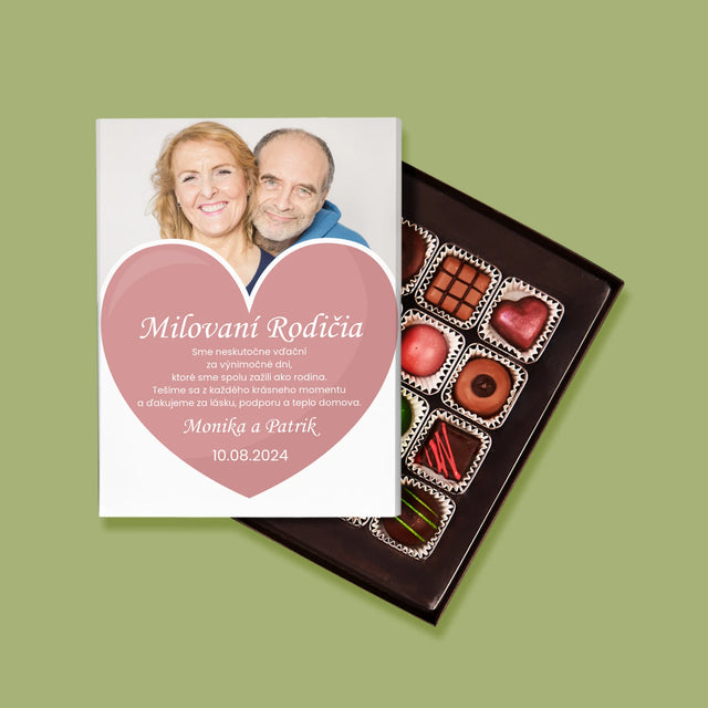 Fotografia A Podpis: Milovaní Rodičia - Pralinky