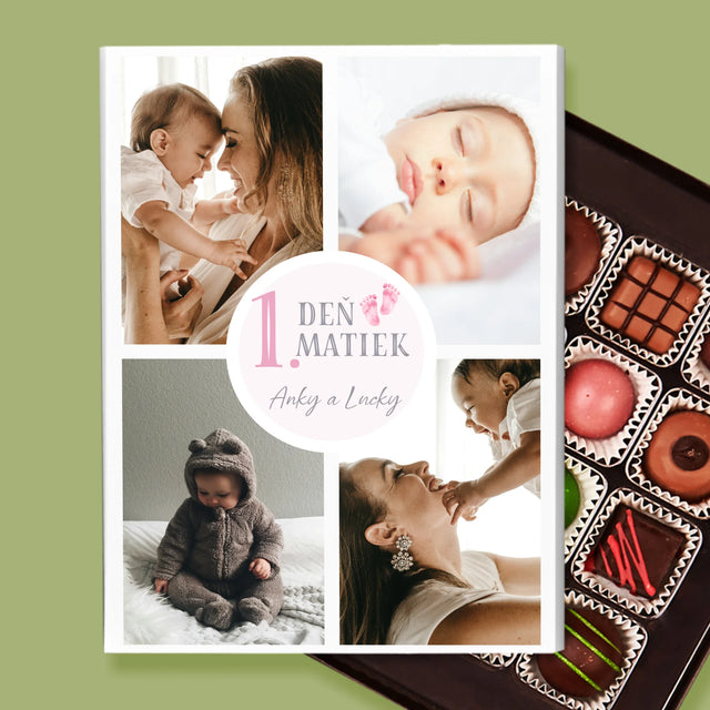 Fotokoláž: Prvý Deň Matiek - Pralinky