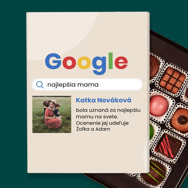 Fotografia A Podpis: Najlepšia Mama Výsledok Google - Pralinky