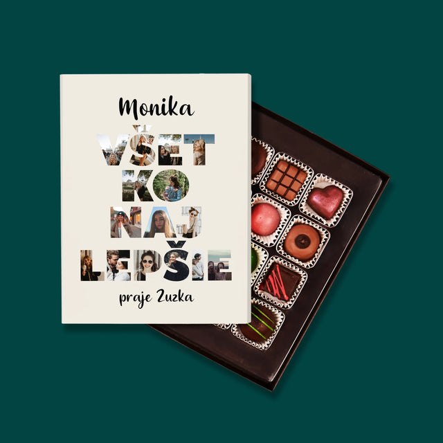 Slovo Z Fotografií: Všetko Najlepšie Z Tvojich Fotografií - Pralinky