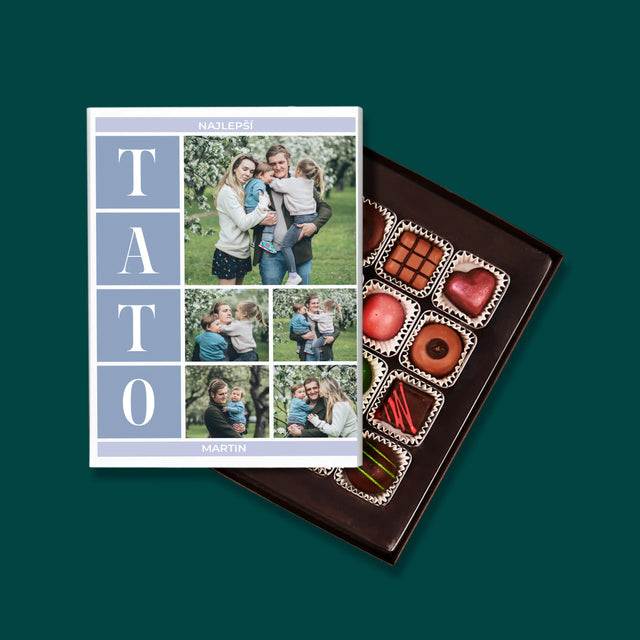 Fotokoláž: Najlepší Tato Koláž - Pralinky