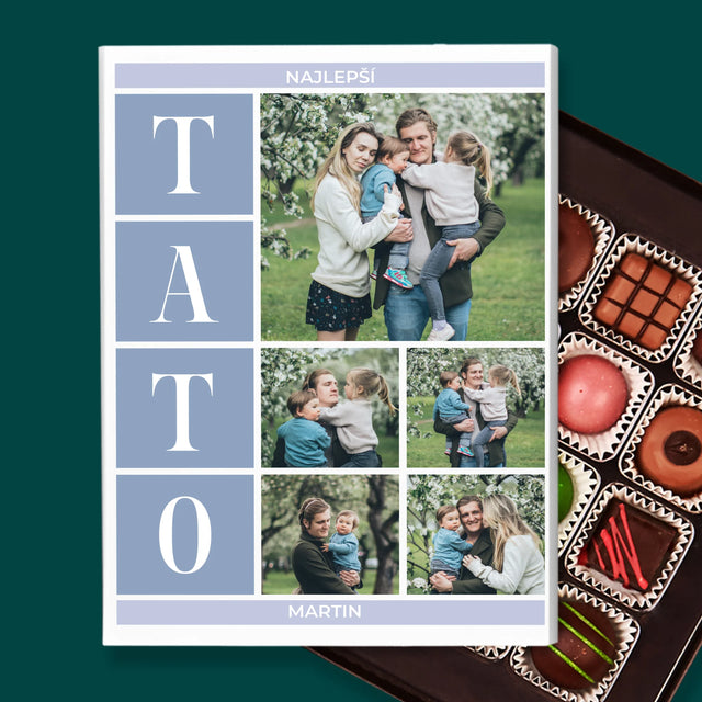 Fotokoláž: Najlepší Tato Koláž - Pralinky