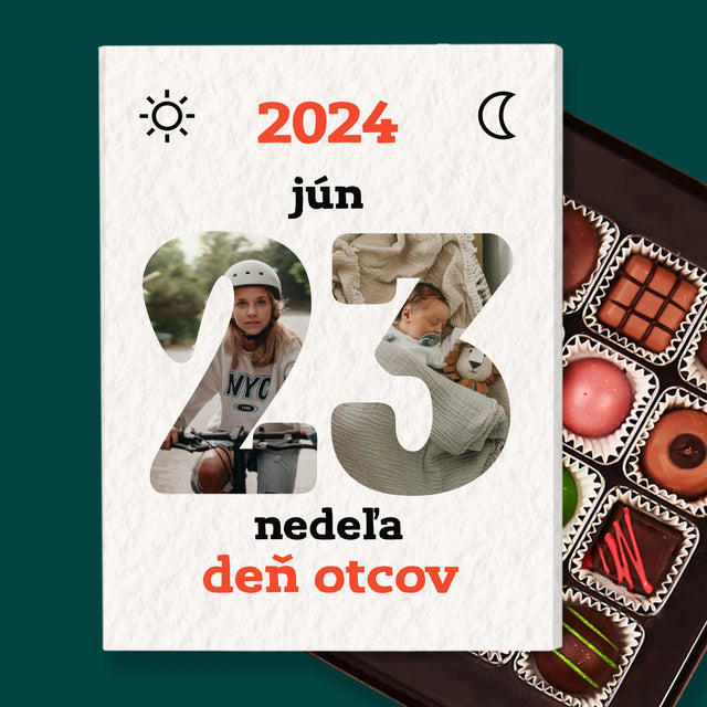 Slovo Z Fotografií: Deň Otcov List Kalendára - Pralinky