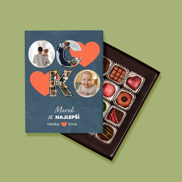 Fotokoláž: Ocko Je Najlepší - Pralinky