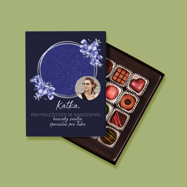 Mapa Hviezd: Mapa Hviezd: Hviezdy Svietia K Narodeninám - Pralinky