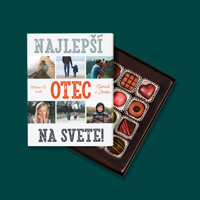 Fotokoláž: Najlepší Otec Na Svete Fotografie - Pralinky