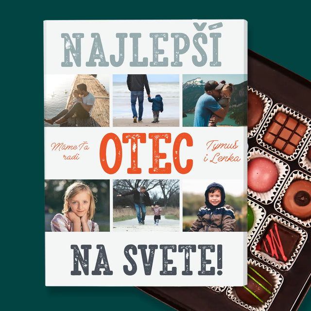 Fotokoláž: Najlepší Otec Na Svete Fotografie - Pralinky